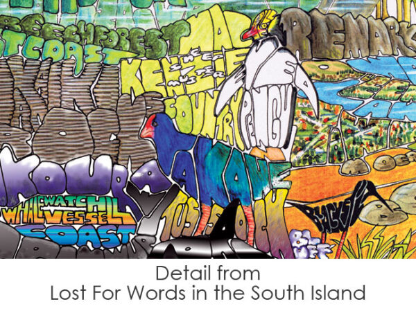 Lost For Words in the South Island - detail